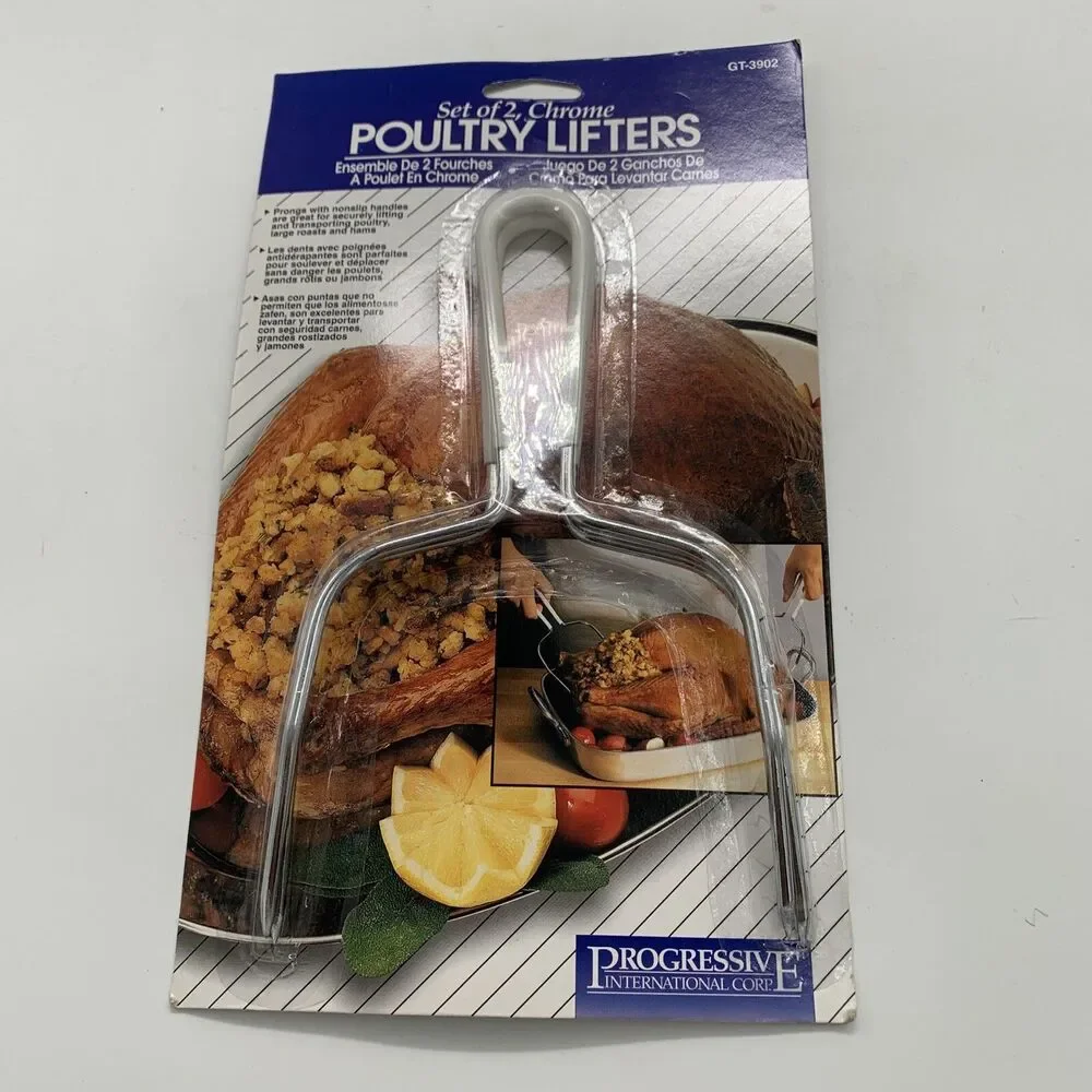 Poultry Lifters Tool Turkey Lifters New Set Of 2 Turkey Forks NOS 1998